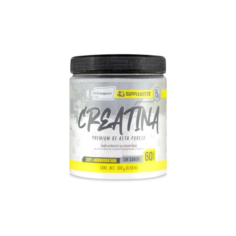 Creatina Monohidratada 300 g 60 serv Creapure 43 Supplements