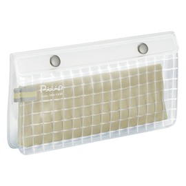 Kokuyo Piiip F-VBF241-4 Pencil Case, Slim, Transparent with Inner Case, Idol Support Activities, Flat