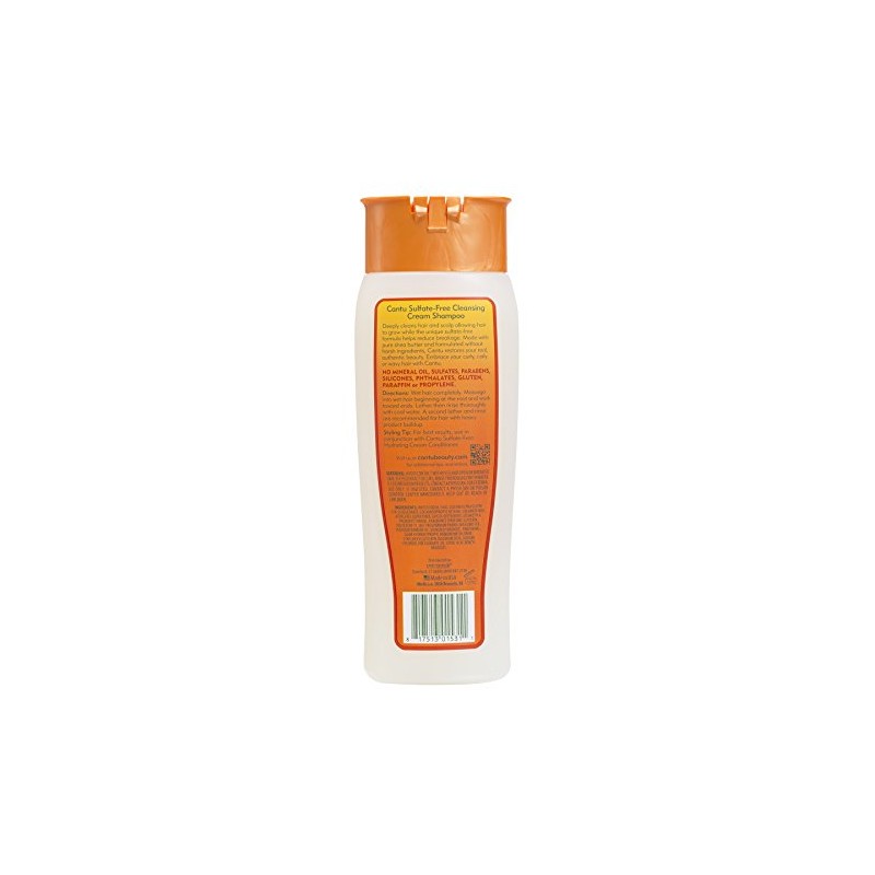 Cantu Champú de crema de limpieza sin sulfato, 13.5 oz