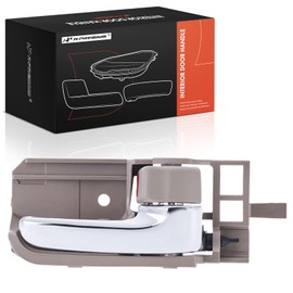 A-Premium Front or Rear Passenger Side Interior Door Handle Compatible with Toyota Corolla 2003-2008, Tacoma 2005-2015, Matrix 2003-2008 & Scion tC, xA & Pontiac Vibe, Brown Housing with Chrome Lever