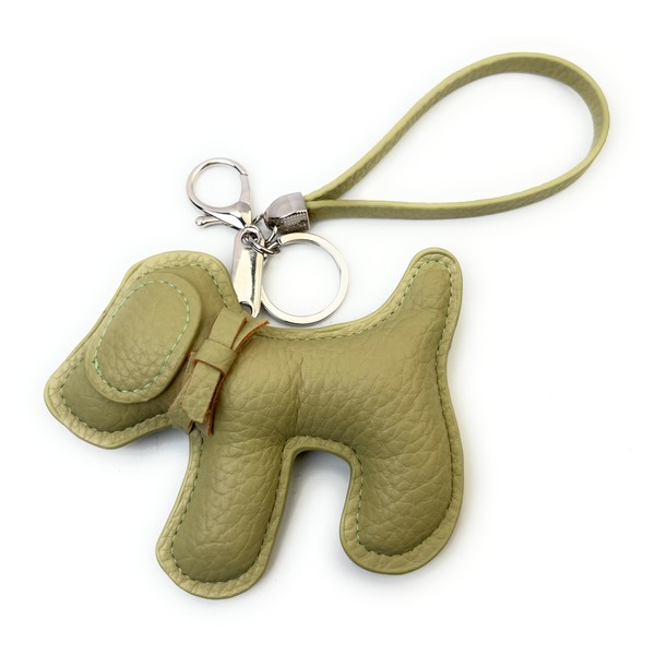 VersaKits Dog Keychains Leather Craft Soft and Adorable Puppy Bag