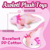 Pink Axolotl Stuffed Animals for Girls and Boys, Kawaii Axolotl