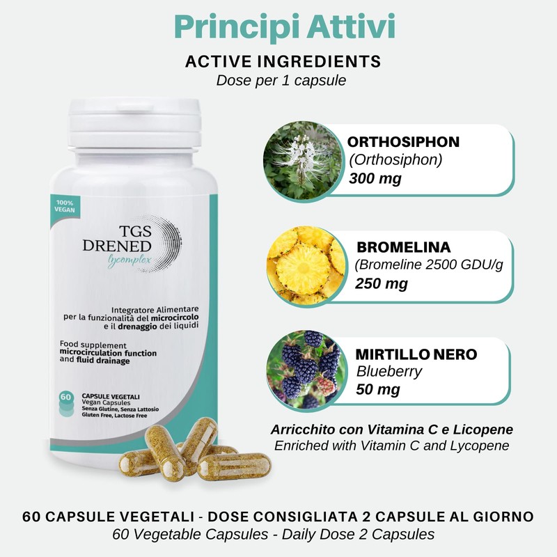 TGS Drened Lycomplex | Draining Supplement | Promotes Microcirculation |