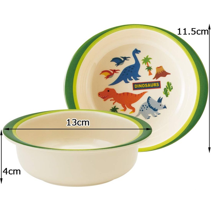 Skater M340 Melamine Bowl Dinosaurus, 9.2 fl oz (260 ml)