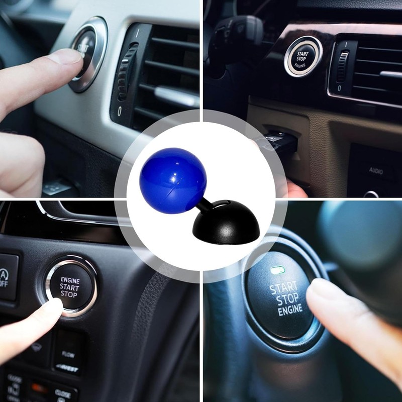 Car Start Push Button Joystick Ball,Car Push Start Button Cover,One-Button