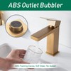 VOTON Brushed Gold Bathroom Faucet, Modern Bathroom Faucet 1 Hole,