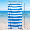 Microfiber Beach Towel Extra Large (UK Company) - Lightweight Blue