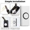 Wired Doorbell Button – Weatherproof Wall-Mounted Push Button with 2