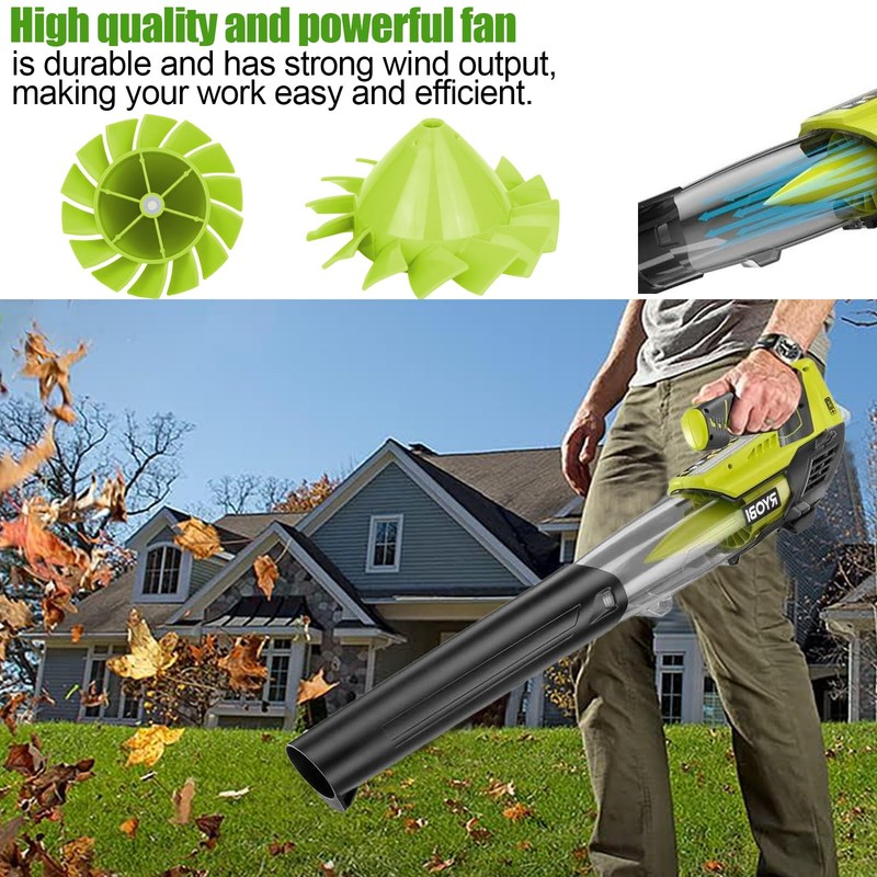 529437004 Blower Fan Blade for Ryobi ONE+ 18V Blower Fan