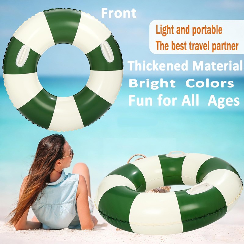2 PCS Large 33 inch Inflatable Pool Floats for Swimming