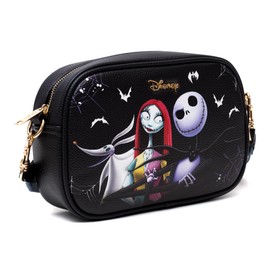 Wondapop Designer Series Nightmare Before Christmas Jack & Sally & Zero Crossbody/Shoulder Bag