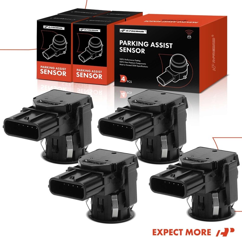 A-Premium 4-PC Reverse Backup Parking Assist Sensor Compatible with Select