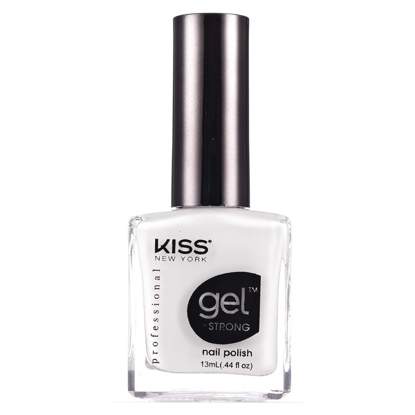 KISS New York Gel Strong Nail Polish 0.44oz (KNP032 - French White)