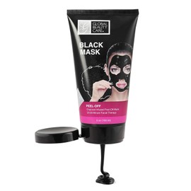 Global Beauty Care 5oz 150ml Black Peel Off Mask: Charcoal Infused Mask / 글로벌 뷰티 케어 5온스 150ml 블랙 필 오프 마스크: 숯 주입 마스크