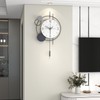 JTWALCLOCK Decorative Modern Wall Clock for Living Room Decor Non