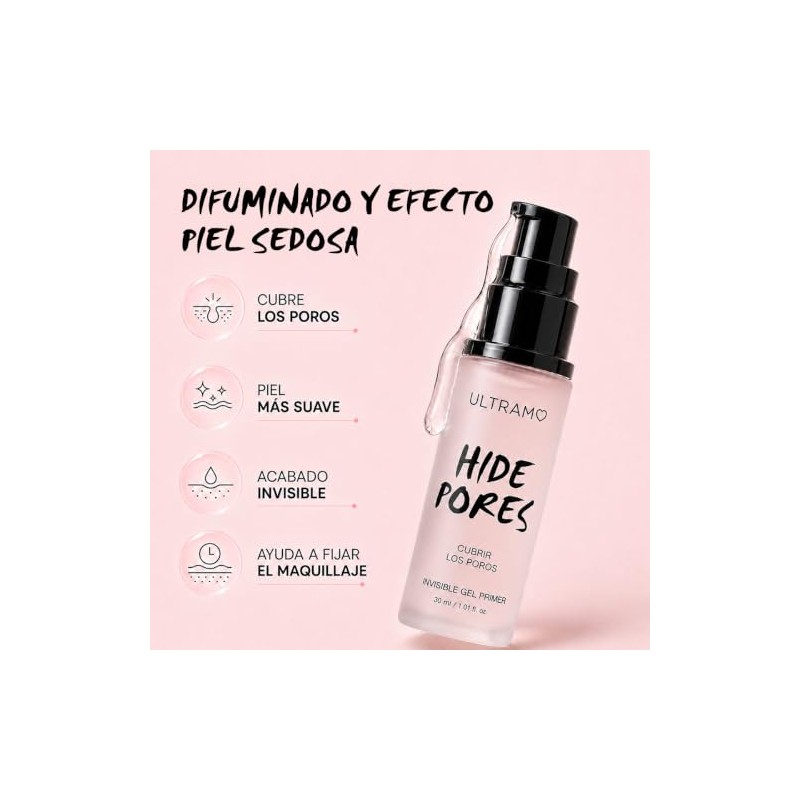 Primer de Maquillaje, Prebase de Maquillaje en Gel, Minimizador de