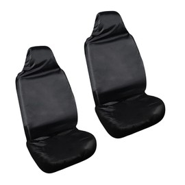 Bawkars 2 PCS Car Seat Cover, Washable Front Seat Protective Covers, Waterproof Polyester Oxford Seat Protector, Fit for Cars SUVs Trucks (Black)