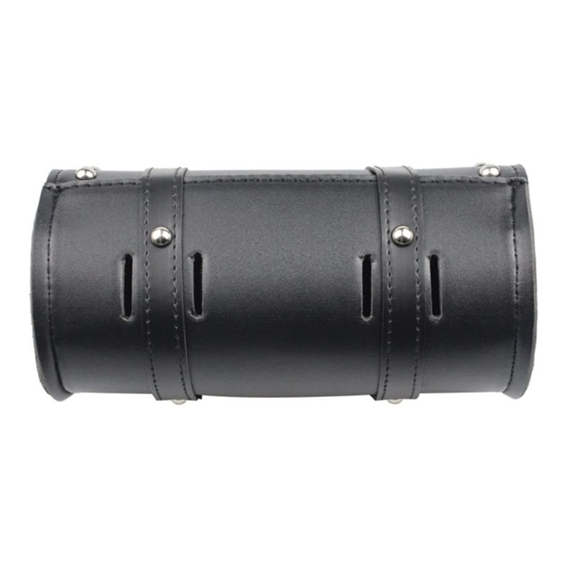 LIKENNY Mini Motorcycle Tool Back Studded PU Leather Storage Bag