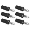 100Pcs Banana Socket 4mm ABS Nickel Plated Brass Material Good