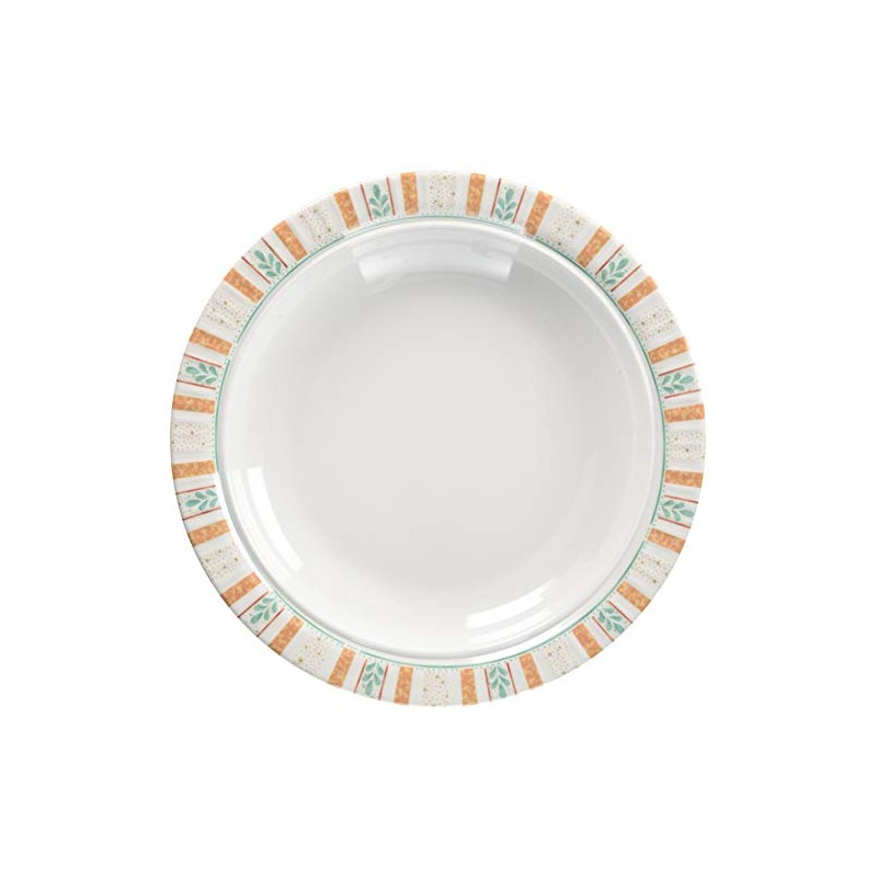 遠藤商事 Melamine "Basil" 24 cm Soup Plate BL – 7810