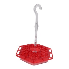 Hex Hummingbird Feeder Horizontal Hanging Bird Feeding Tray for Garden Terrace Porch