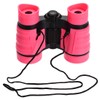 sourcing map Binoculars 4X30 Compact Foldable Binoculars Shock Proof Pink