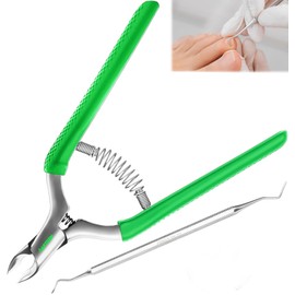 Professional Cuticle Nipper Sharp Stainless Steel Cuticle Scissors Non-Slip Handle Precisely Removing Excess Cuticles and Dead Skin (Multi, 4 Inch)