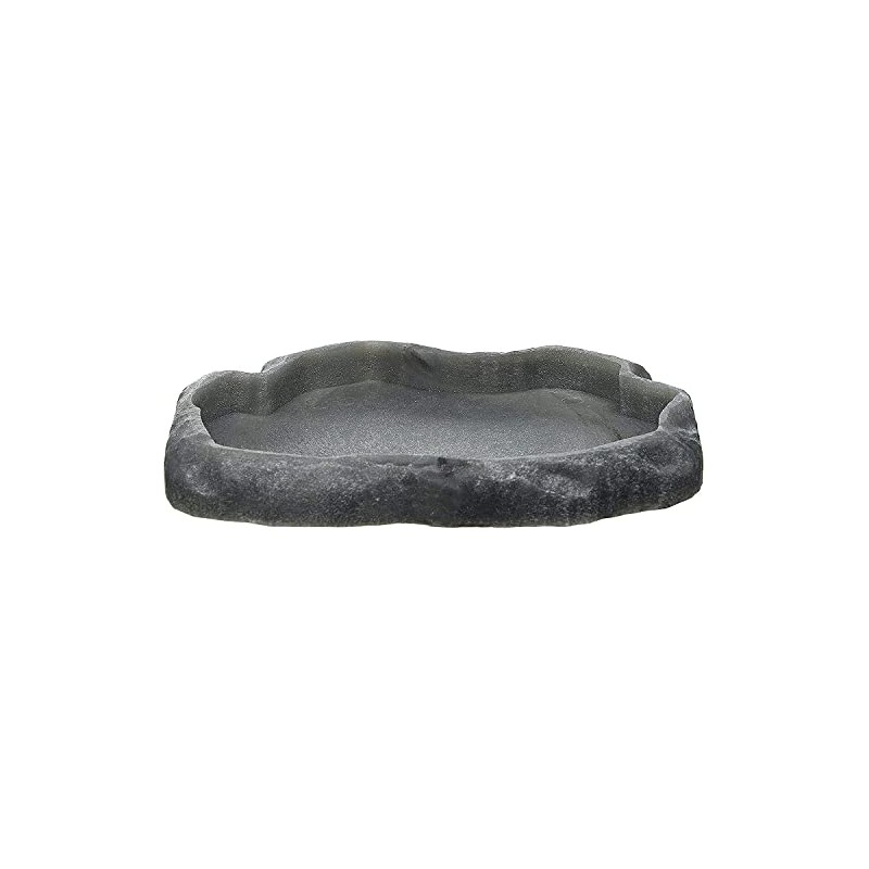 Zoo Med Reptile Rock Food Dish, Medium, 7.25"l x 6"w