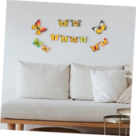 CORHAD 24 pcs 3D Butterfly Wall Stickers for DIY Home Decoration Removable PVC Butterfly Decals for Bedroom Wall Decor for Boys and Girls Room