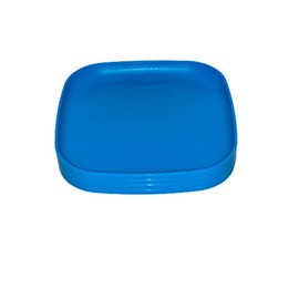 Tupperware 8 Inch Square Plates 4 Blue