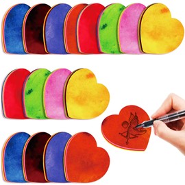 BBTO 720 Sheets Heart Shaped Sticky Notes Valentine's Day Sticky Memo Funny Self Stick 3 x 3 Inch Colorful Cute Note Pads Removable Easy to Post for Office Home Business Women(Multicolor)