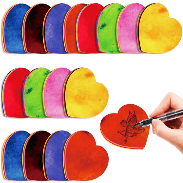 BBTO 720 Sheets Heart Shaped Sticky Notes Valentine's Day Sticky