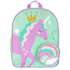 Harry Bear Kids Backpack Princess Unicorn Green