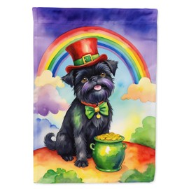 Caroline's Treasures DAC5465GF Affenpinscher St Patrick's Day Garden Flag Mailbox Flag Decorative Yard Flag Banner Outside Patio Artwork Yard Flower Beds, Garden Size, Multicolor