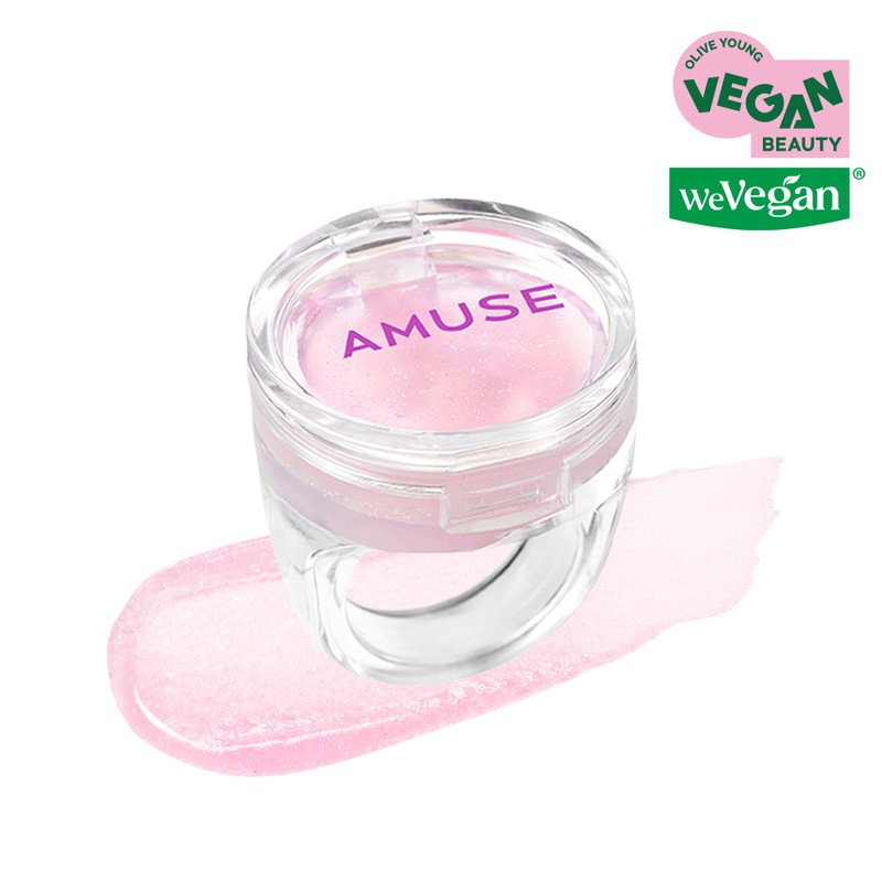AMUSE Ring Lip Balm 0.9g - 03 Fresh Rose Ring