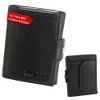 Slim Wallet Deluxe, Cowhide nappa black with comfort coin compartment,