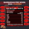 Pre ENTRENO BIOTECKPHARMA Barbarian Oxa y Clem 350 gr rinde