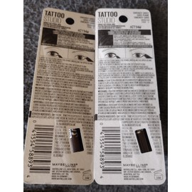 Maybelline 2x Maybelline Tattoo Studio Liner Gel Pencil #20 Smokey Grey Lasts 36H Eyeliner