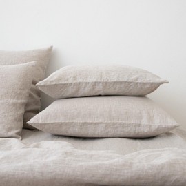 LinenMe Cushion Cover 65 x 65 cm Linen - Luxurious Pillowcase 100% Linen - Washed Linen Bed Linen Hypoallergenic - Pillow Case