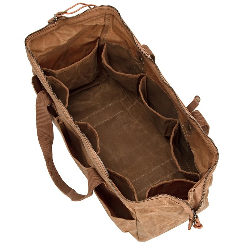 Heavy Duty 18-Inch Tool Bag with 12 Pockets, Large Zippered