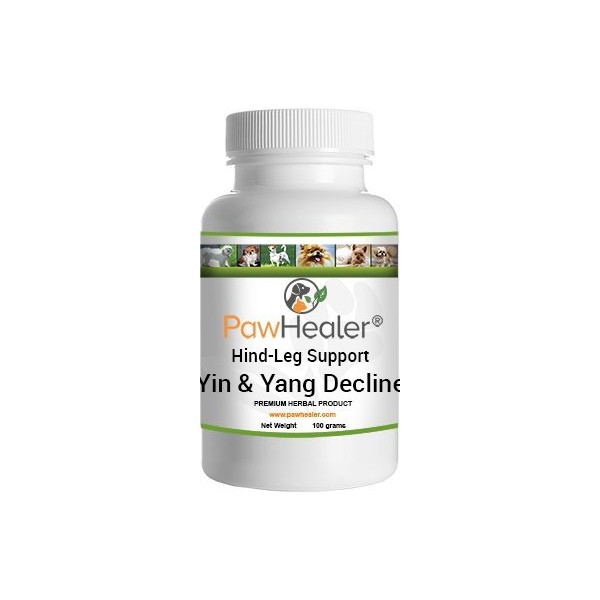 Hind Leg Weakness: Yin & Yang Decline - 100 Grams-Herbal Powder-Dogs & Pets - Supports Dogs with Arthritis & Muscle Mass Loss