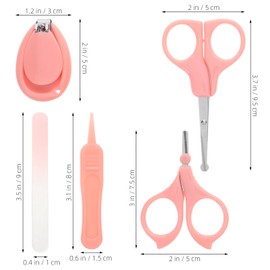 Totority Nail Clippers Cute Case Newborn Nail Care Kit for Gentle Grooming and Manicure Tools for Bunny Ear