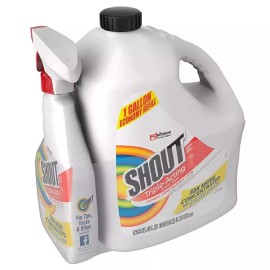 Shout! Factory 3PK🔥Shout Triple-Acting Laundry Stain Remover 128 fl.oz.refill+2