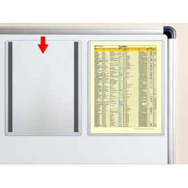 STORE SMART - Magnetic Frames - Rigid Plastic - 25-Pack - 8 1/2" x 11" - Lean / 5S / Six Sigma (HPP812X11M-LEAN-25)