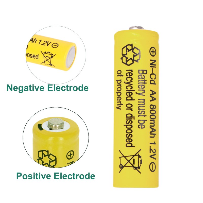 Betmaxful 12 Packs 1.2V NI-CD AA 800mAh Nickel Cadmium Rechargeable