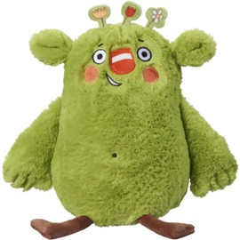 Bauer Spielwaren - Das kleine WIR: Kuscheltier aus der Kinderbuchreihe mit kuscheligem, grünen Fell, 20 cm, grün (12266)