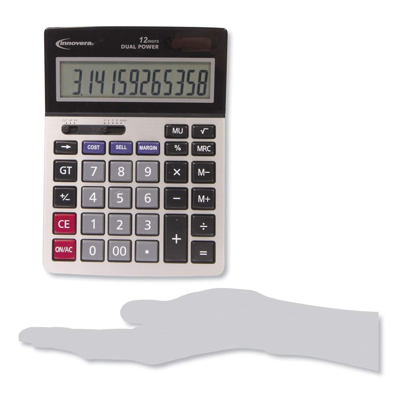 Innovera 15968 Profit Analyzer Calculator, Dual Power, 12-Digit LCD Display