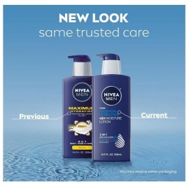 NIVEA MEN Maximum Hydration 48-Hour Moisture Body Lotion for Dry Skin, Aloe Vera