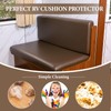 FUANGUI RV Dinette Cushion Covers, Waterproof PU Leather Stretch Camper