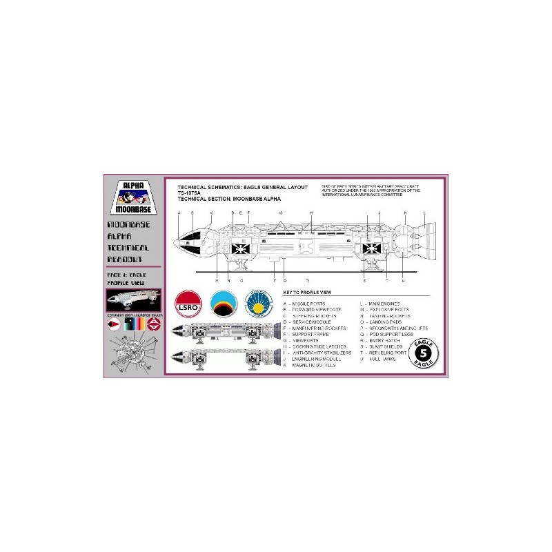 Space 1999 Eagle Blueprints